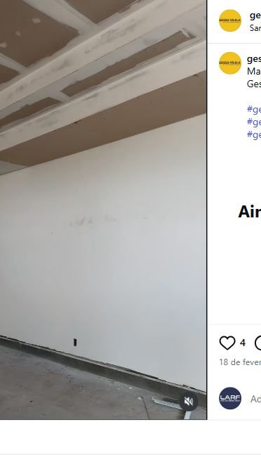 Obra interna em gesso e drywall publicada pela Gesso Vilela